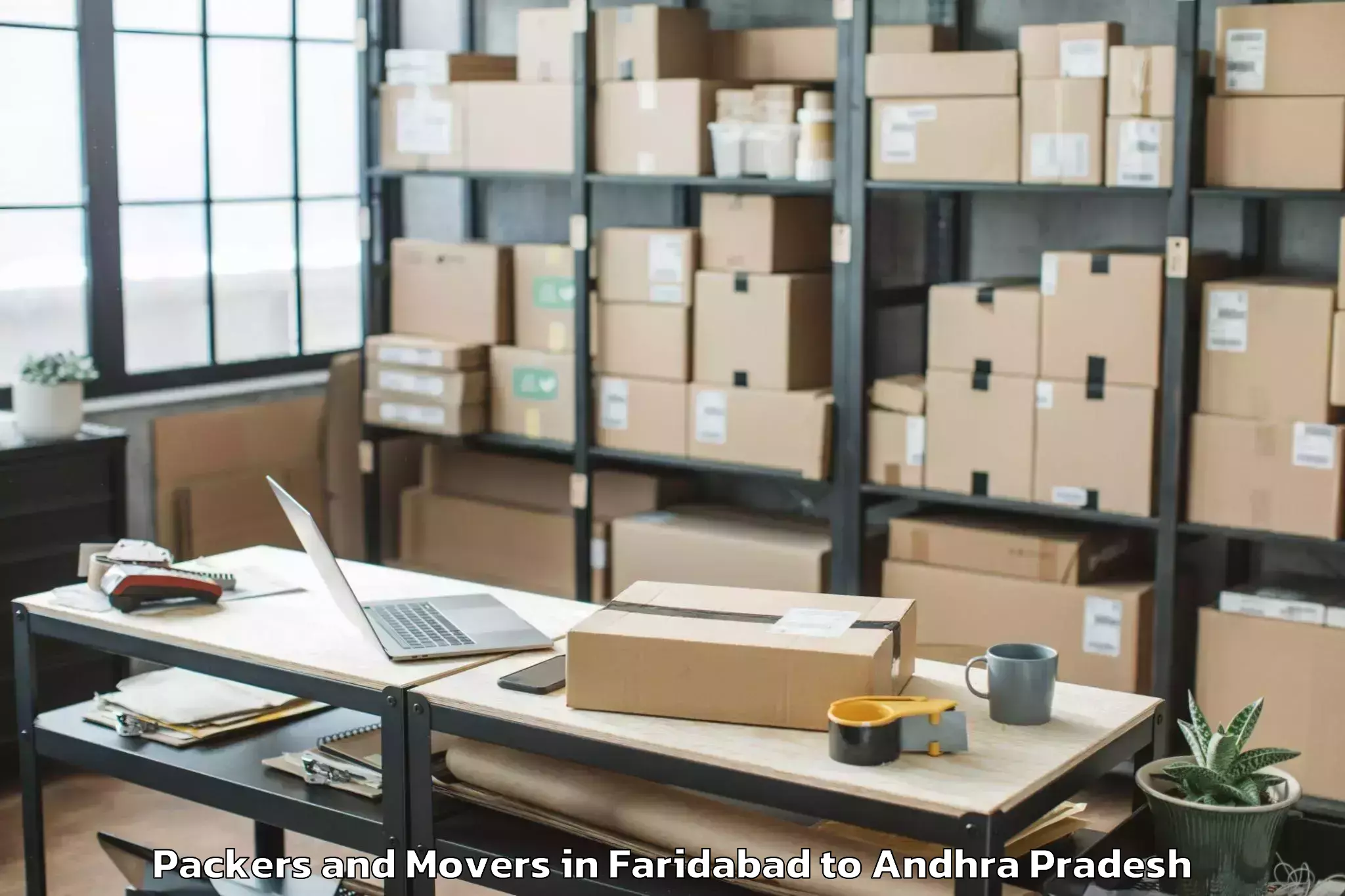 Reliable Faridabad to Kondapalle Packers And Movers